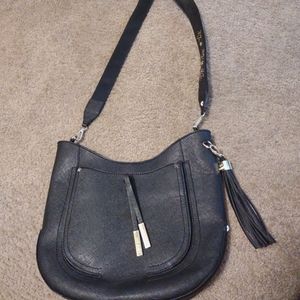 Steve Madden Black Shoulder bag With Gold Star Accents
